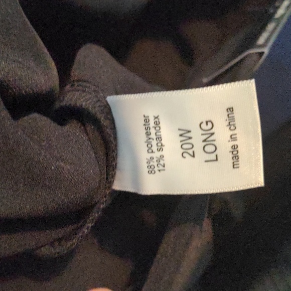 NWT Maurices Idealist Black Wide Leg High Rise Pants 20W LONG - Picture 8 of 8